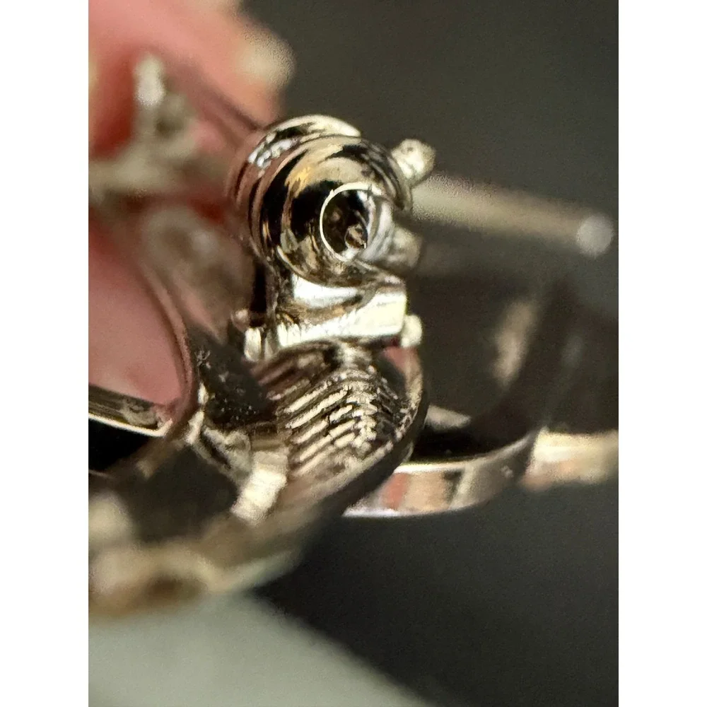 Vintage Brooch Mermaidcore Silver Tone